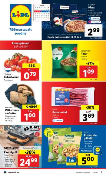 Kaupluse Lidl kliendileht - 03.07.2023 - 09.07.2023.