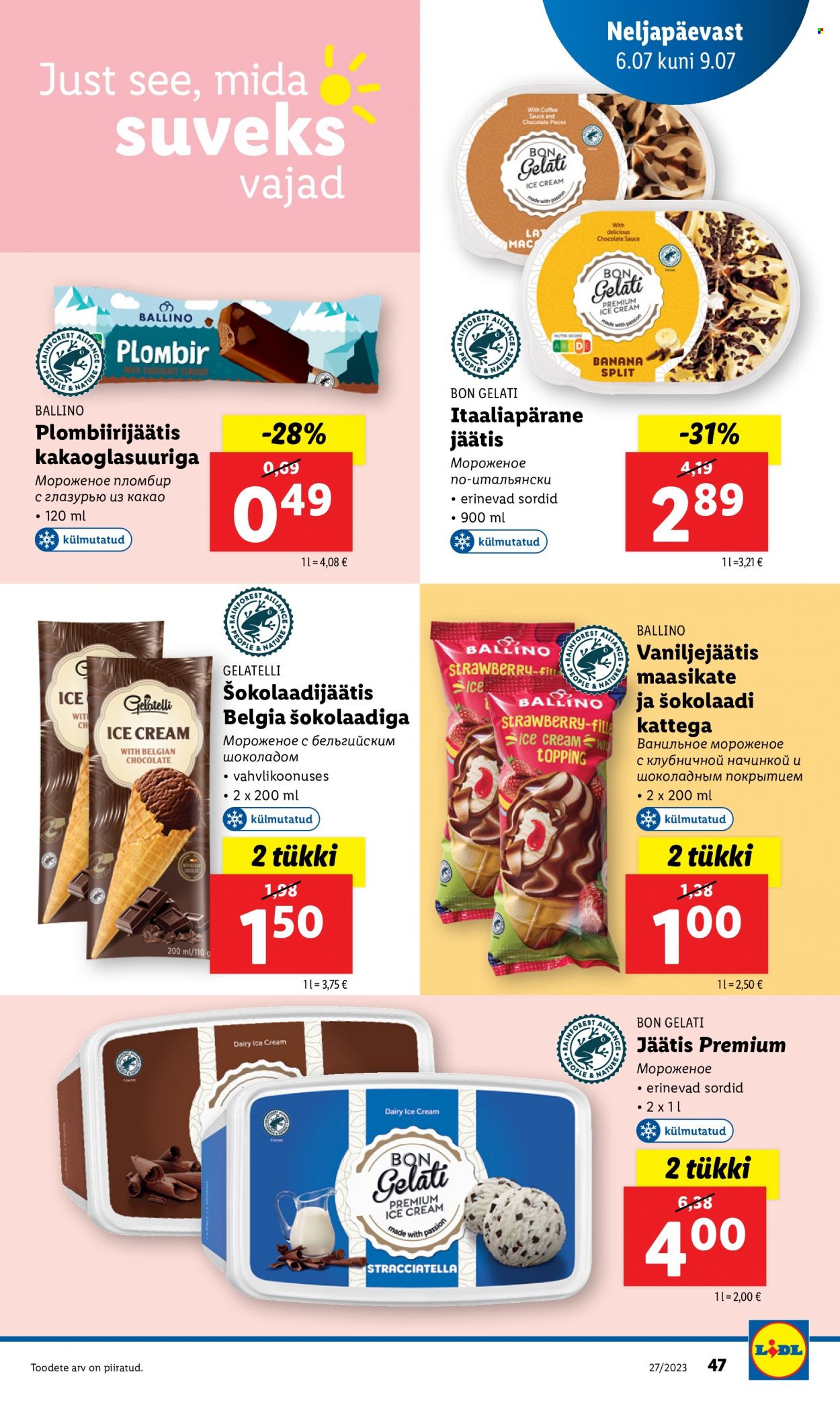 Lidl kliendileht - 03.07.2023 - 09.07.2023. Lehekülg 47