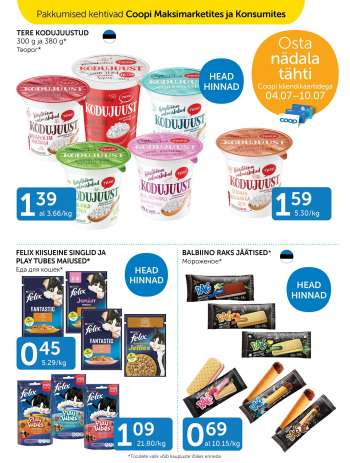 Kaupluse Coop kliendileht - 04.07.2023 - 10.07.2023.