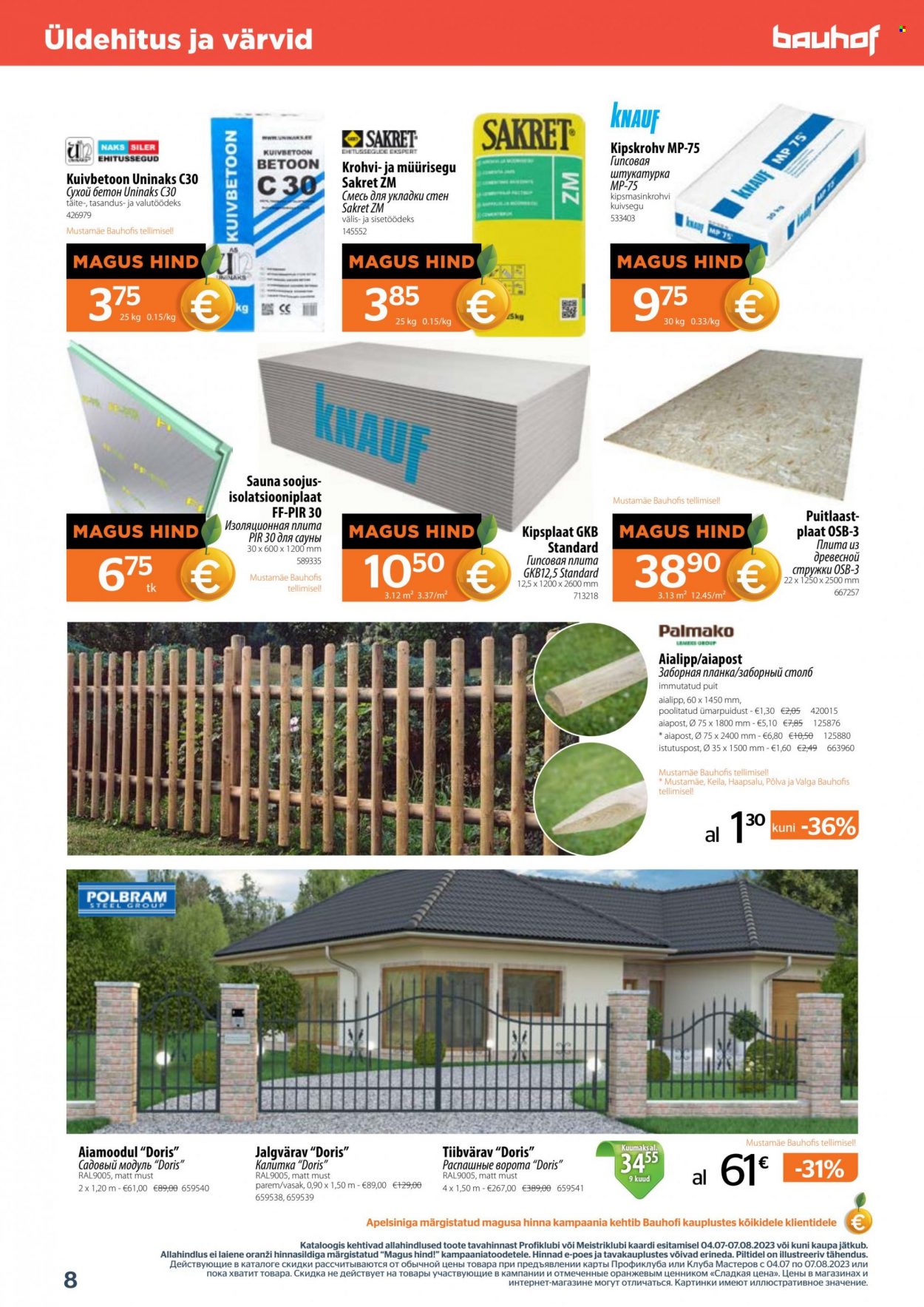 Bauhof kliendileht - 04.07.2023 - 07.08.2023. Lehekülg 8