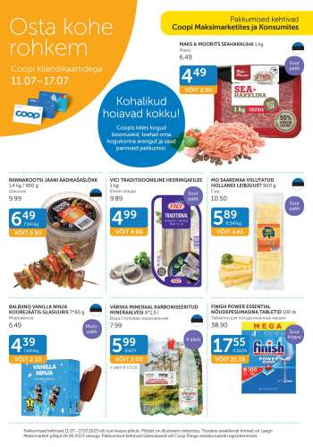 Kaupluse Coop kliendileht - 11.07.2023 - 17.07.2023.