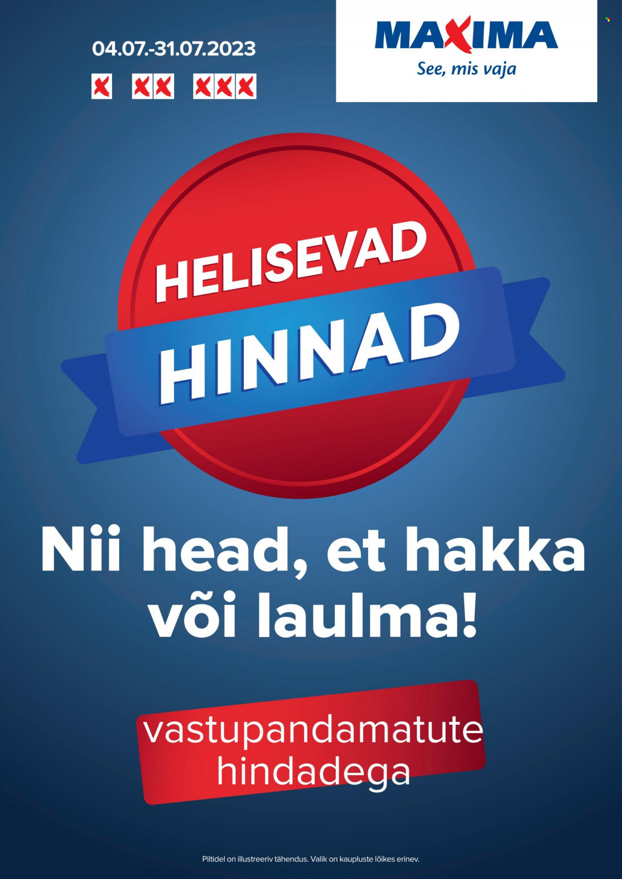 Maxima kliendileht - 04.07.2023 - 31.07.2023. Lehekülg 1