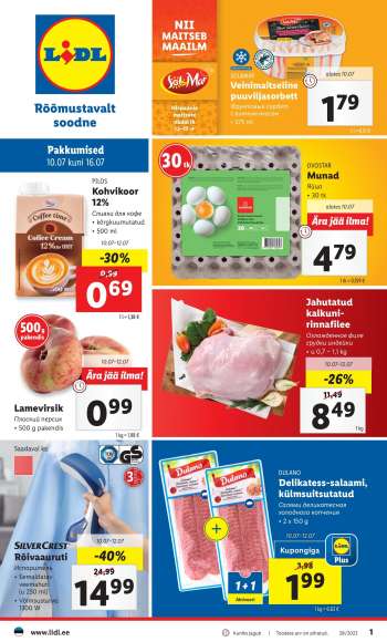 Kaupluse Lidl kliendileht - 10.07.2023 - 16.07.2023.