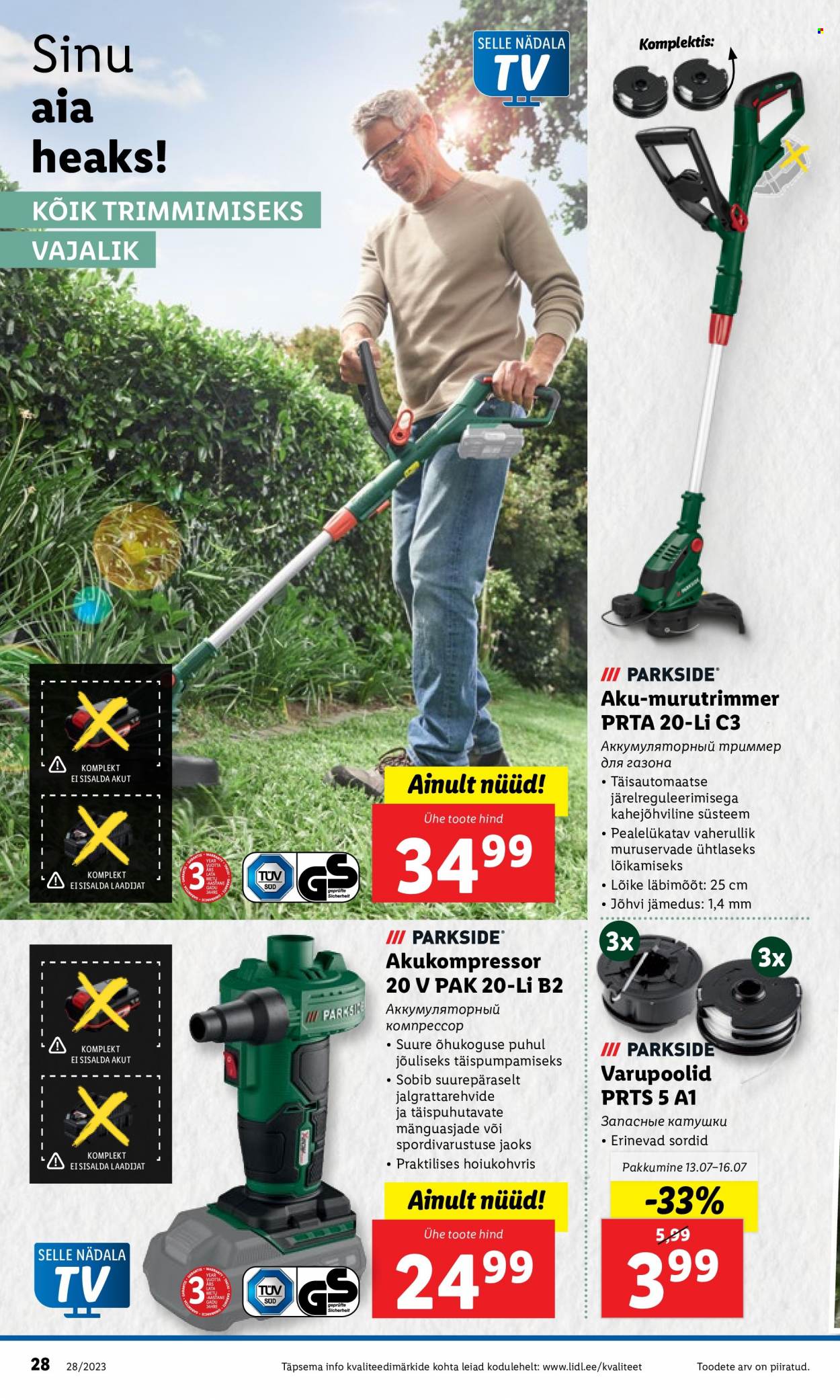 Lidl kliendileht - 10.07.2023 - 16.07.2023. Lehekülg 28