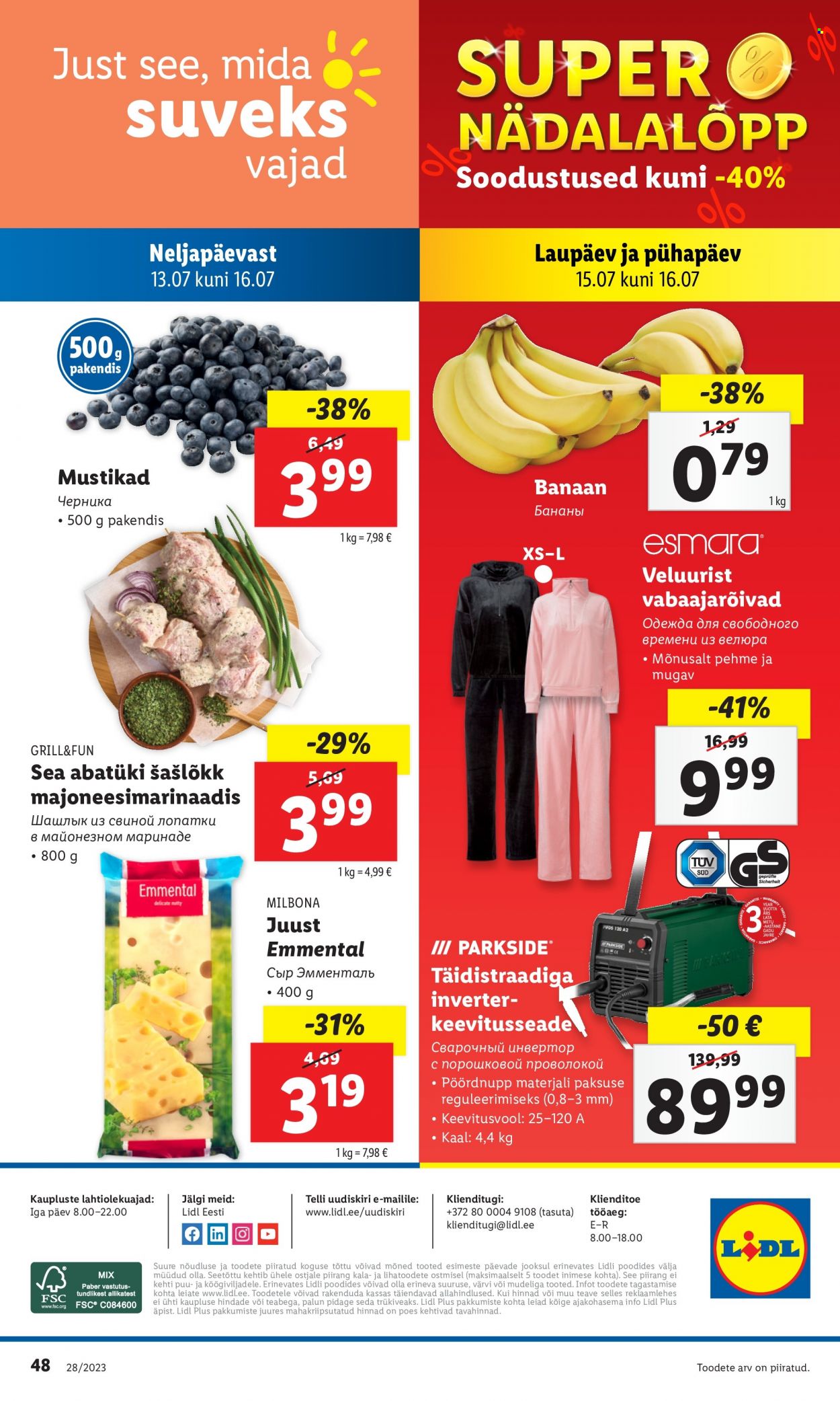 Lidl kliendileht - 10.07.2023 - 16.07.2023. Lehekülg 48