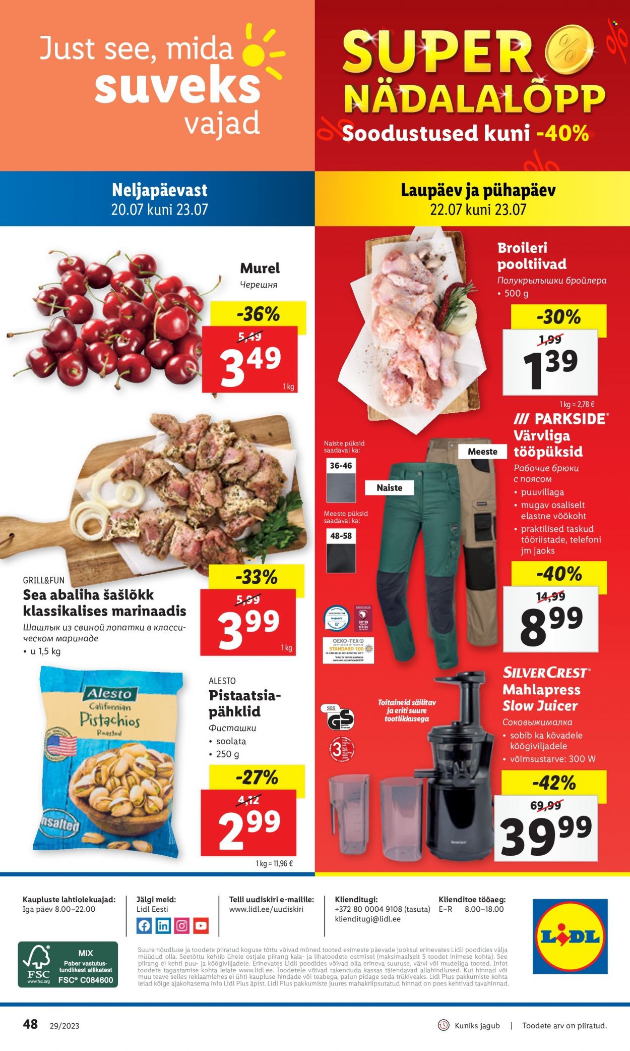 Lidl kliendileht - 17.07.2023 - 23.07.2023. Lehekülg 48
