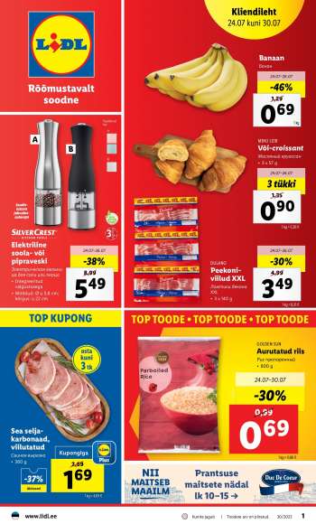 Kaupluse Lidl kliendileht - 24.07.2023 - 30.07.2023.