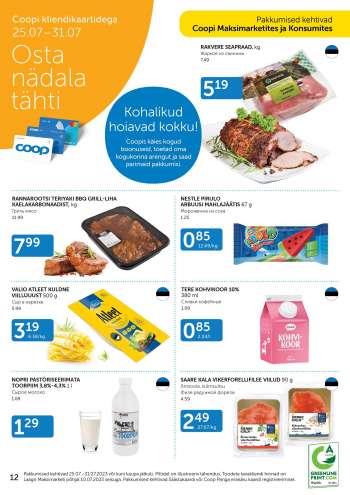 Kaupluse Coop kliendileht - 25.07.2023 - 31.07.2023.