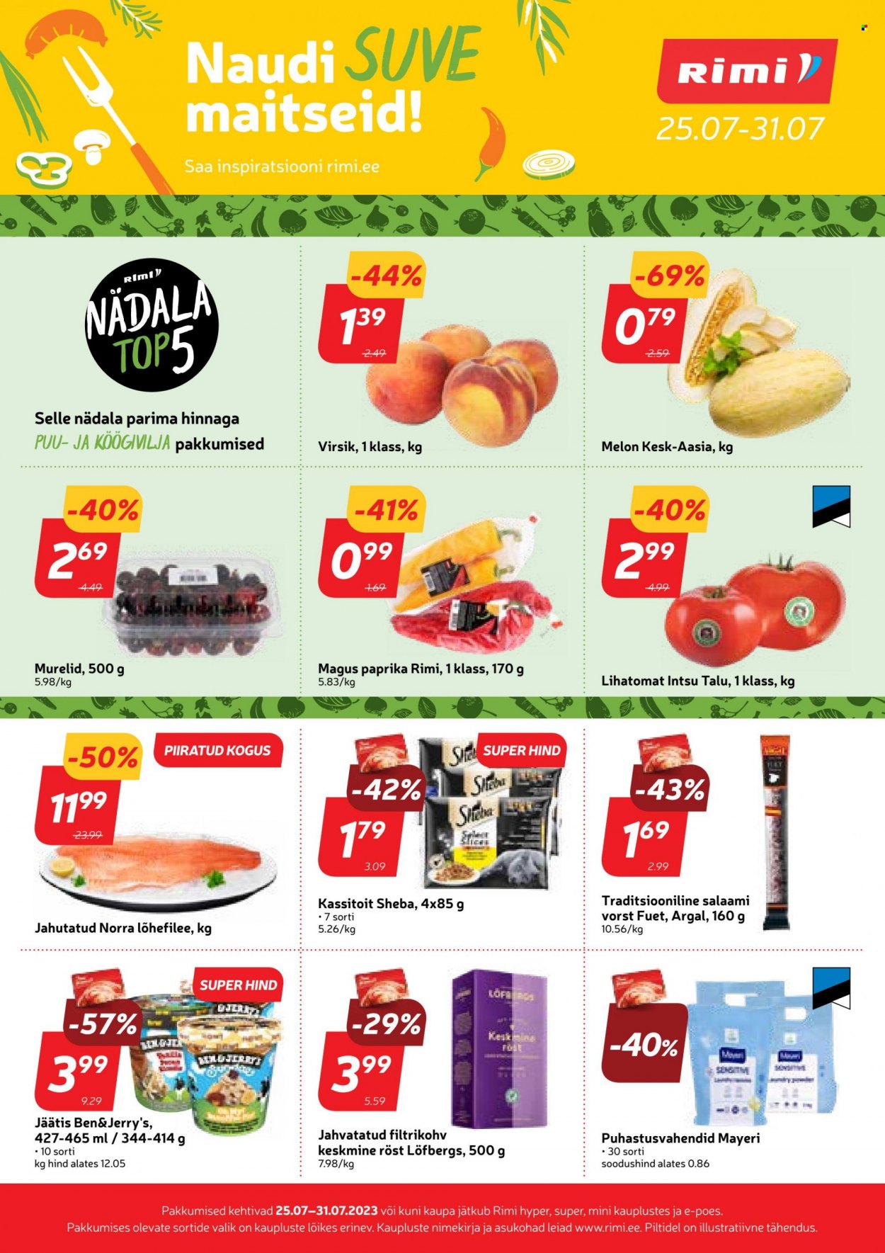 Rimi kliendileht - 25.07.2023 - 31.07.2023. Lehekülg 1