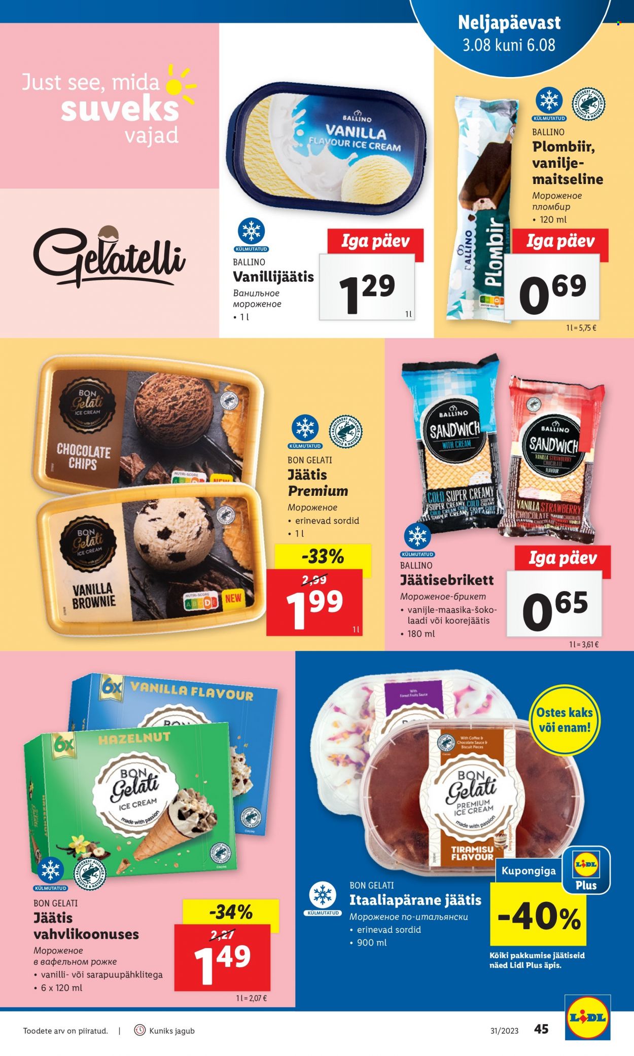 Lidl kliendileht - 31.07.2023 - 06.08.2023. Lehekülg 45