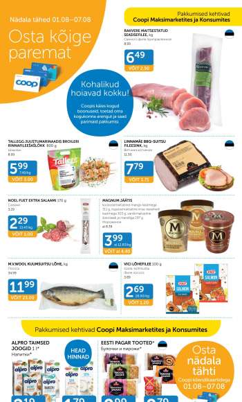 Kaupluse Coop kliendileht - 01.08.2023 - 07.08.2023.