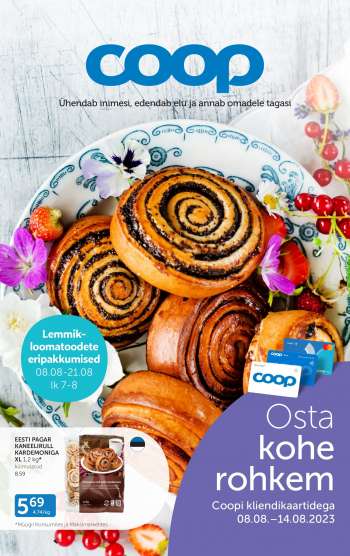 Kaupluse Coop kliendileht - 08.08.2023 - 14.08.2023.