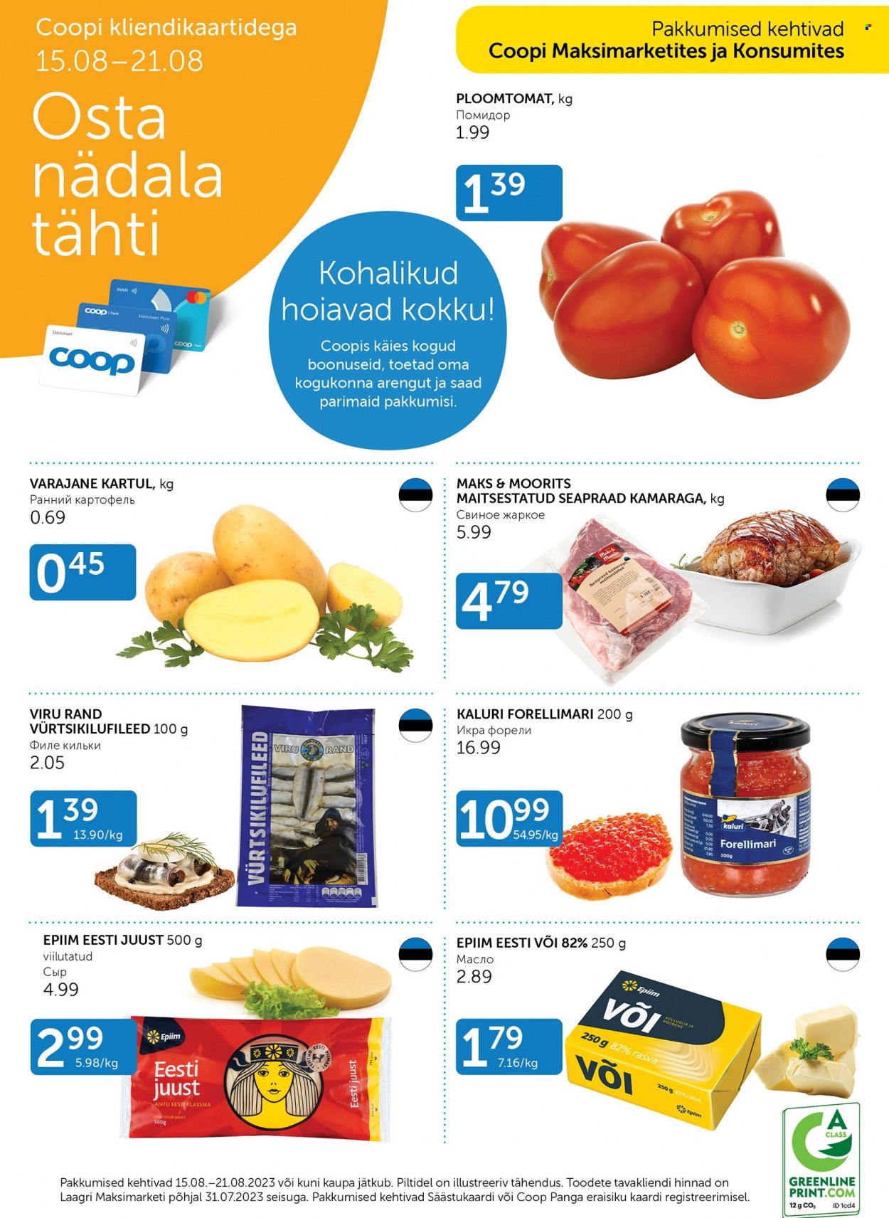 Coop kliendileht - 15.08.2023 - 21.08.2023. Lehekülg 1