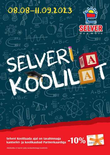 Kaupluse Selver kliendileht - 08.08.2023 - 11.09.2023.