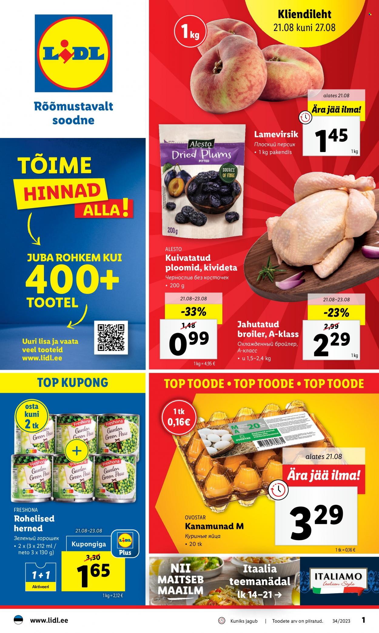 Lidl kliendileht - 21.08.2023 - 27.08.2023. Lehekülg 1
