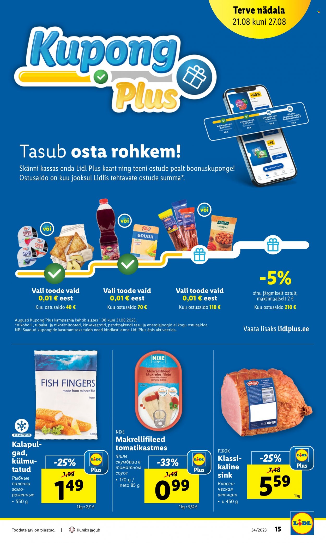 Lidl kliendileht - 21.08.2023 - 27.08.2023. Lehekülg 15
