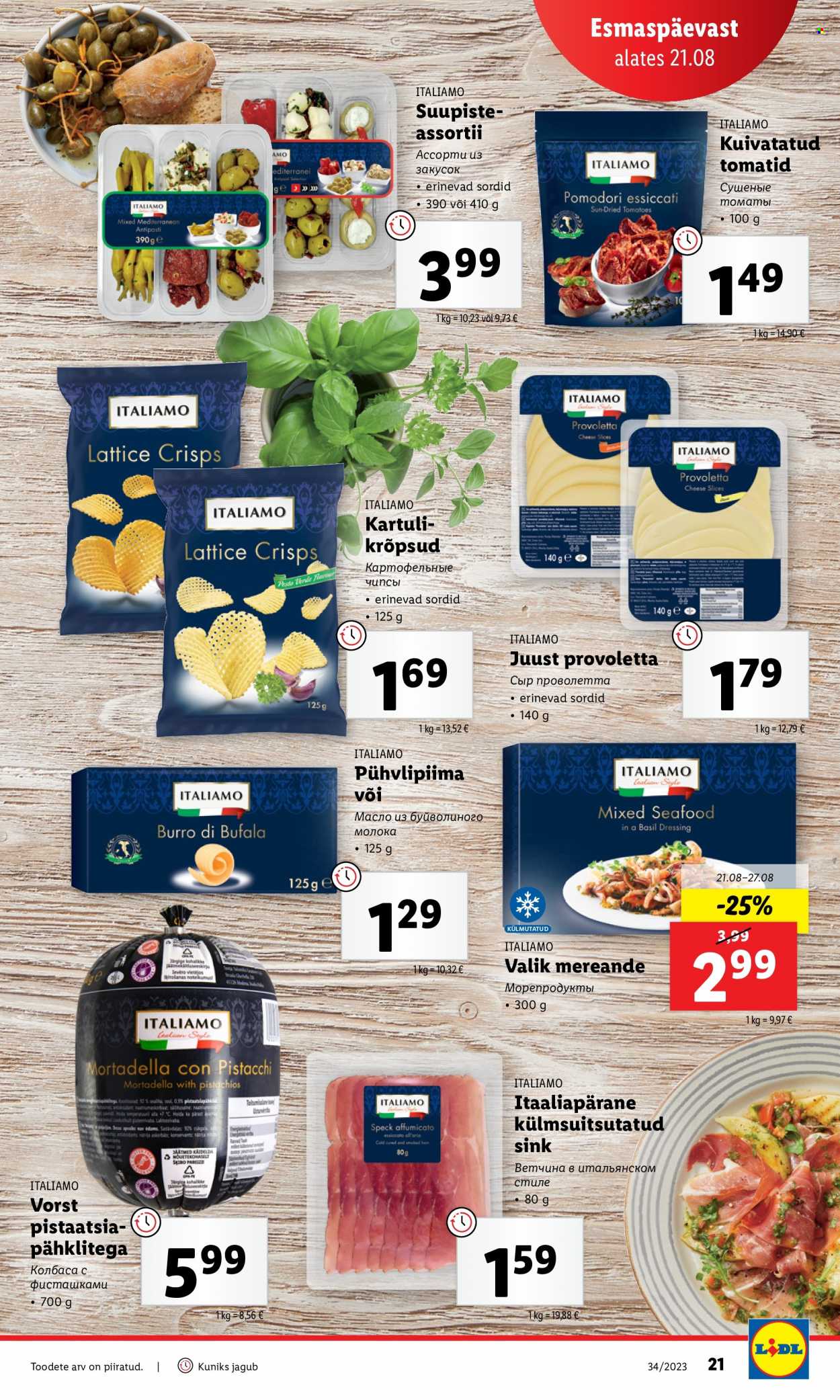 Lidl kliendileht - 21.08.2023 - 27.08.2023. Lehekülg 21