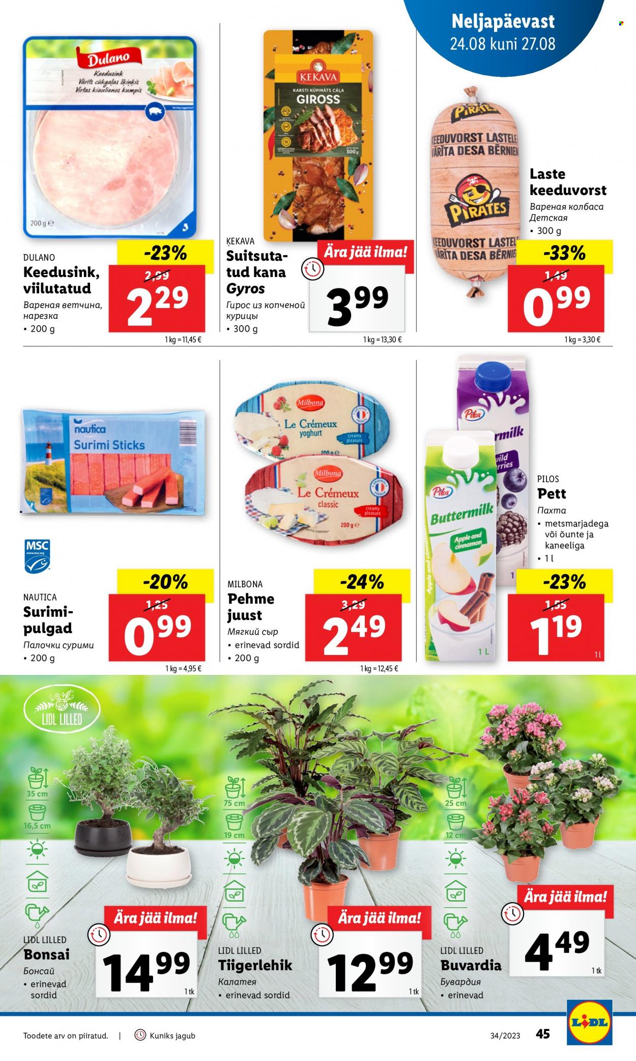 Lidl kliendileht - 21.08.2023 - 27.08.2023. Lehekülg 45