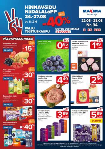 Kaupluse Maxima kliendileht - 22.08.2023 - 28.08.2023.