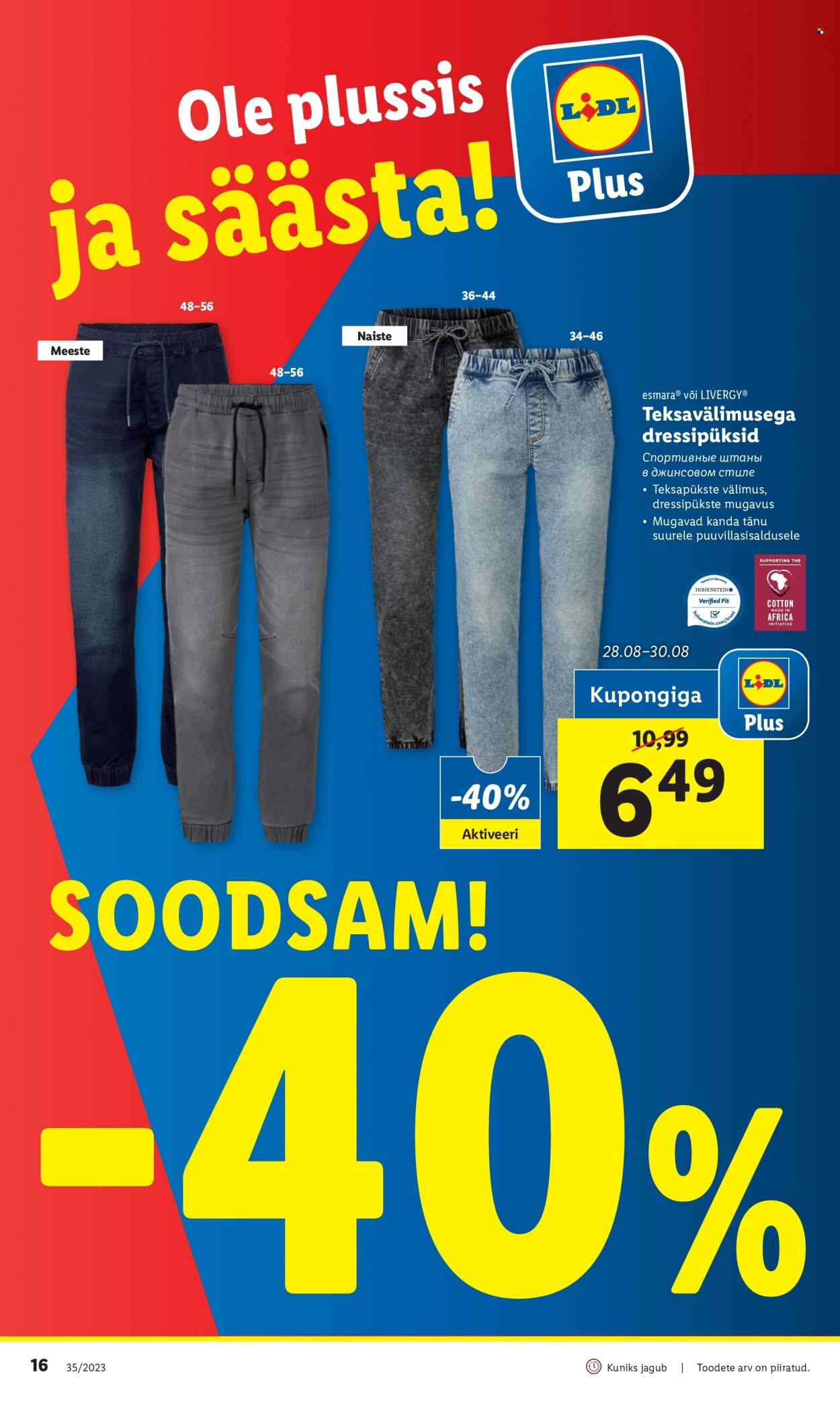 Lidl kliendileht - 28.08.2023 - 03.09.2023. Lehekülg 16