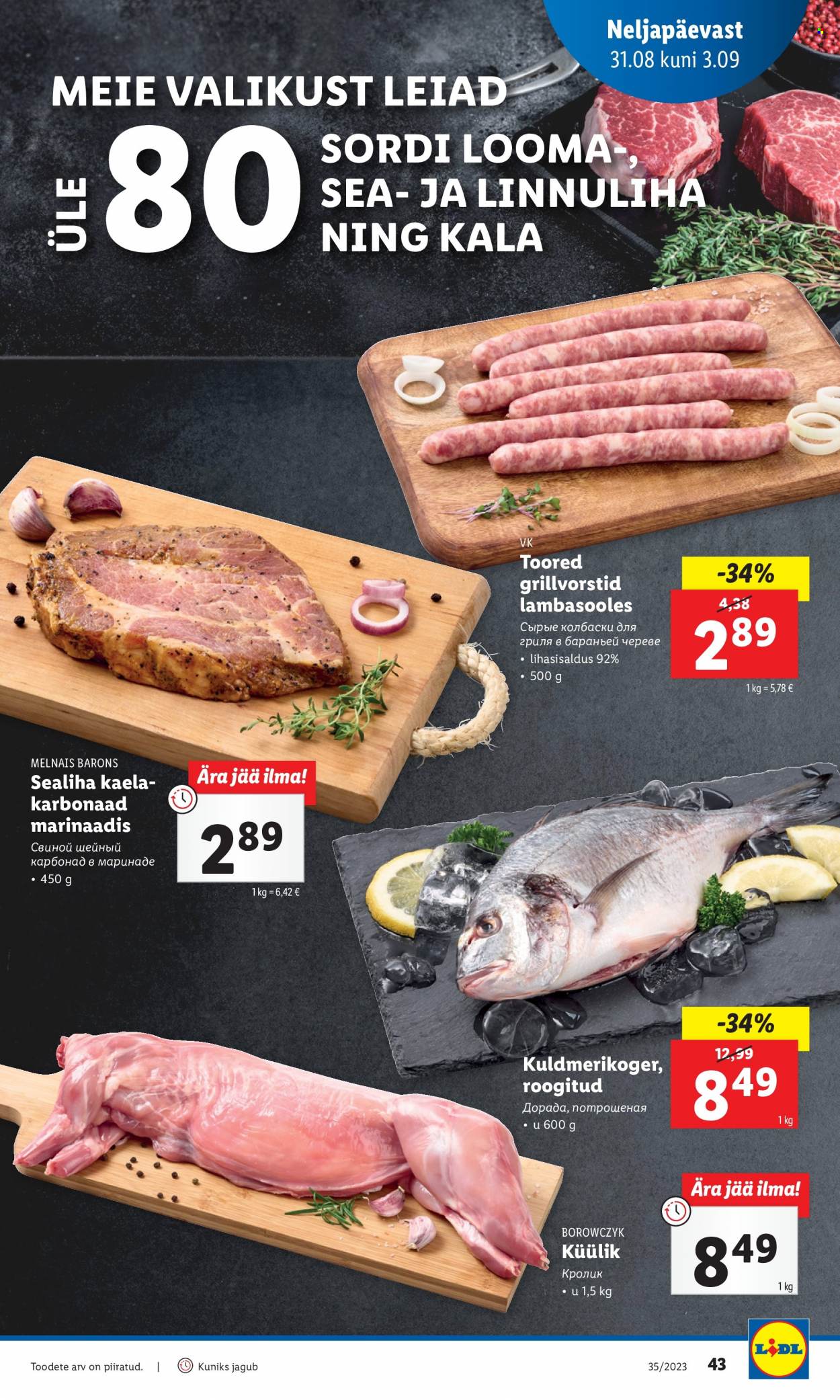Lidl kliendileht - 28.08.2023 - 03.09.2023. Lehekülg 43