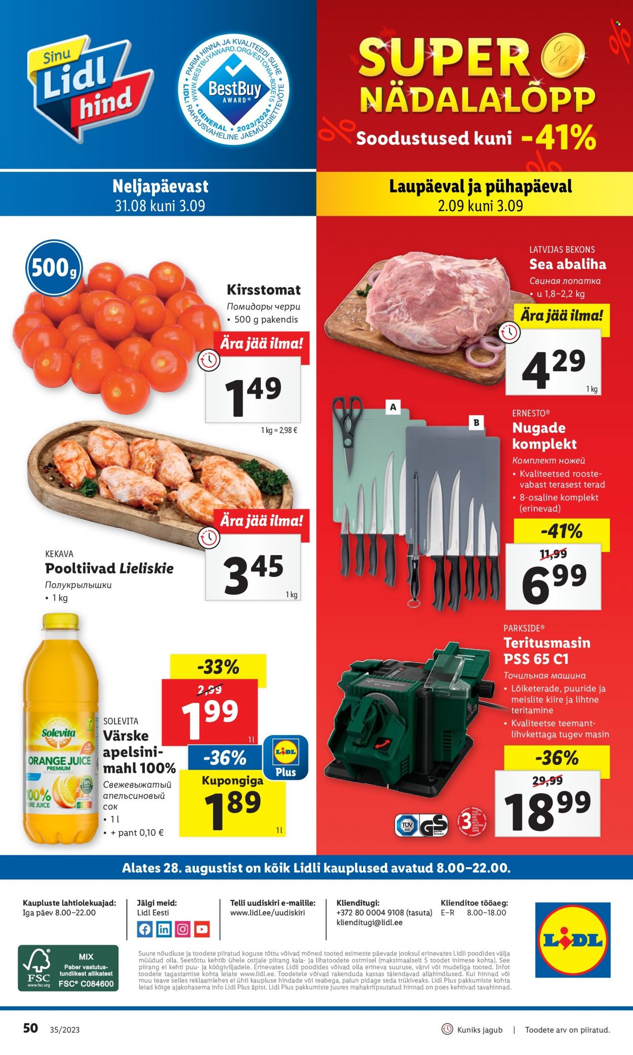 Lidl kliendileht - 28.08.2023 - 03.09.2023. Lehekülg 50