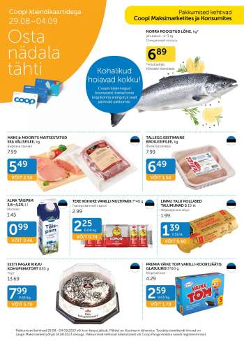 Kaupluse Coop kliendileht - 29.08.2023 - 04.09.2023.