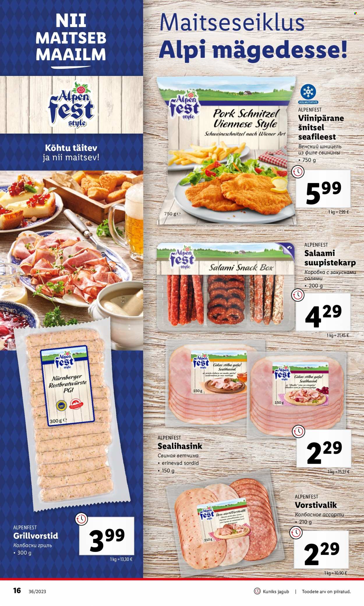 Lidl kliendileht - 04.09.2023 - 10.09.2023. Lehekülg 16
