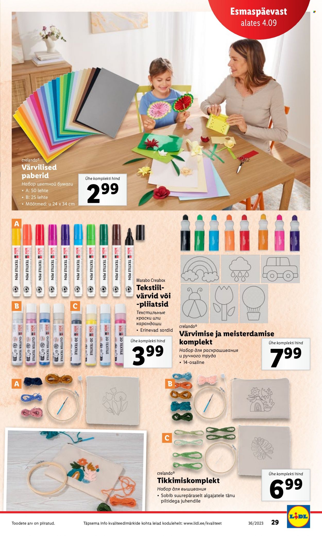Lidl kliendileht - 04.09.2023 - 10.09.2023. Lehekülg 29