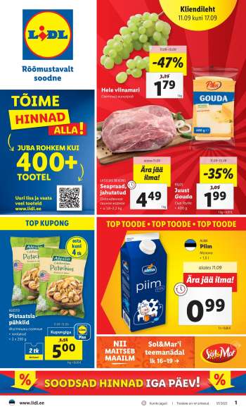 Kaupluse Lidl kliendileht - 11.09.2023 - 17.09.2023.