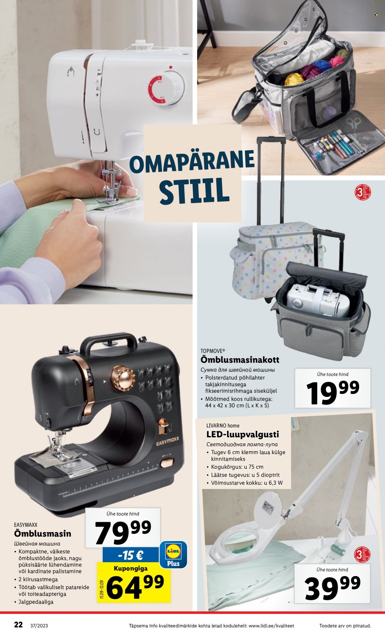 Lidl kliendileht - 11.09.2023 - 17.09.2023. Lehekülg 22
