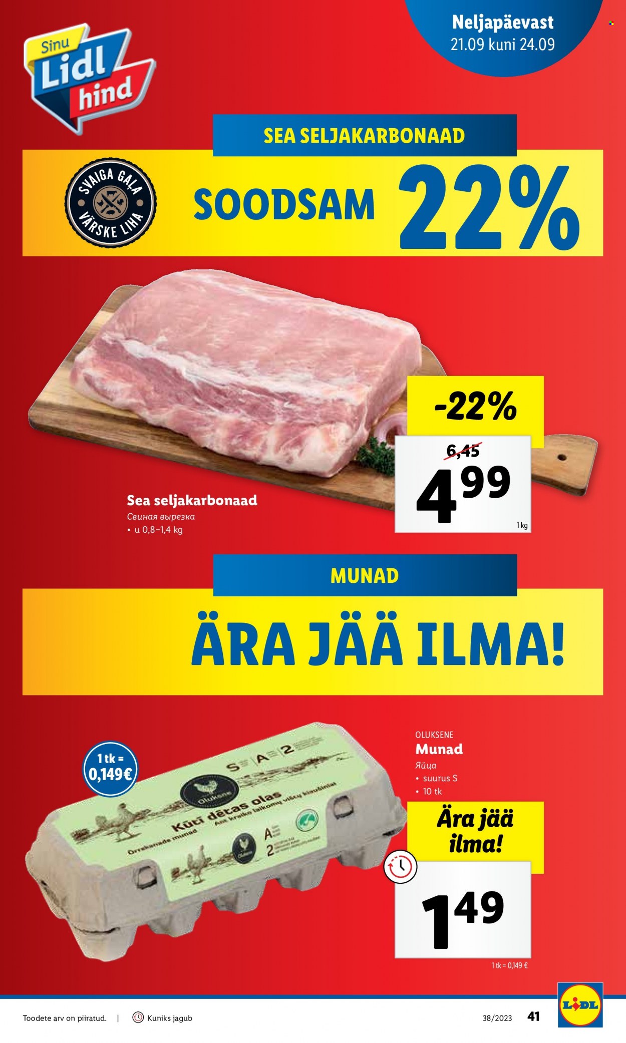 Lidl kliendileht - 18.09.2023 - 24.09.2023. Lehekülg 41