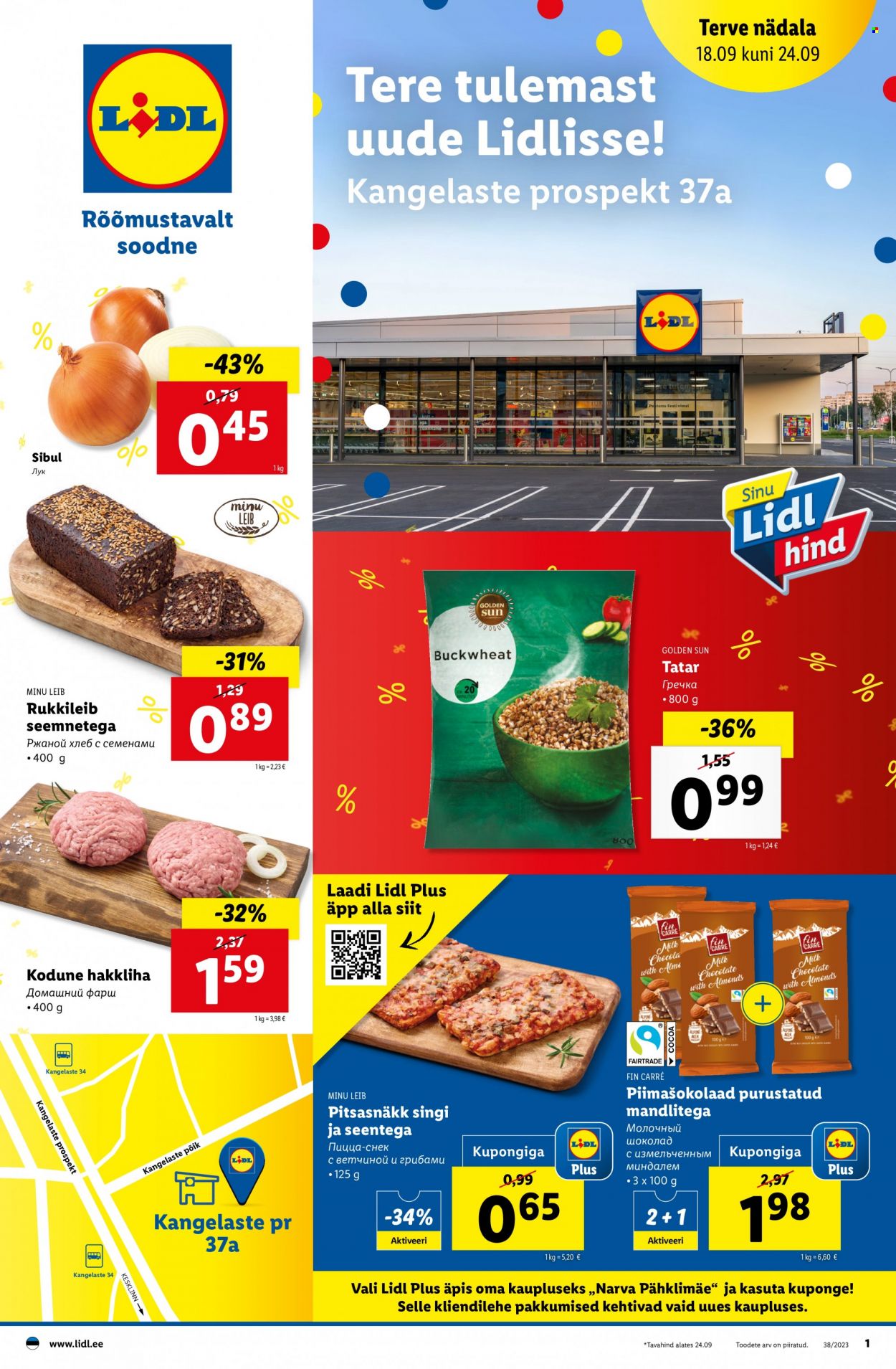 Lidl kliendileht - 18.09.2023 - 24.09.2023. Lehekülg 1