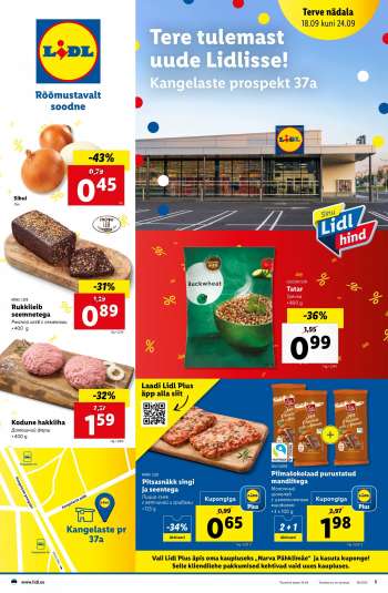 Kaupluse Lidl kliendileht - 18.09.2023 - 24.09.2023.