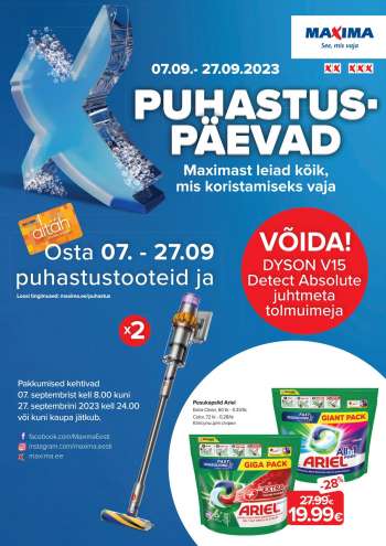 Kaupluse Maxima kliendileht - 07.09.2023 - 27.09.2023.