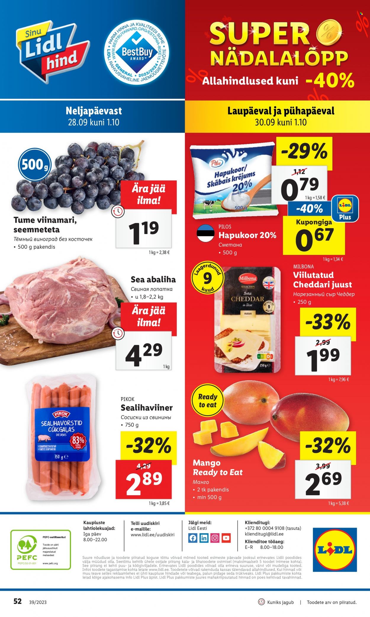 Lidl kliendileht - 25.09.2023 - 01.10.2023. Lehekülg 52