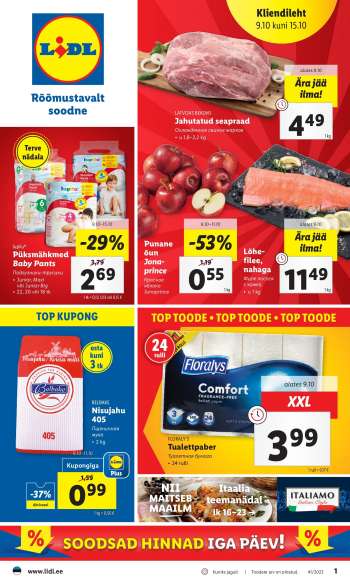 Kaupluse Lidl kliendileht - 09.10.2023 - 15.10.2023.
