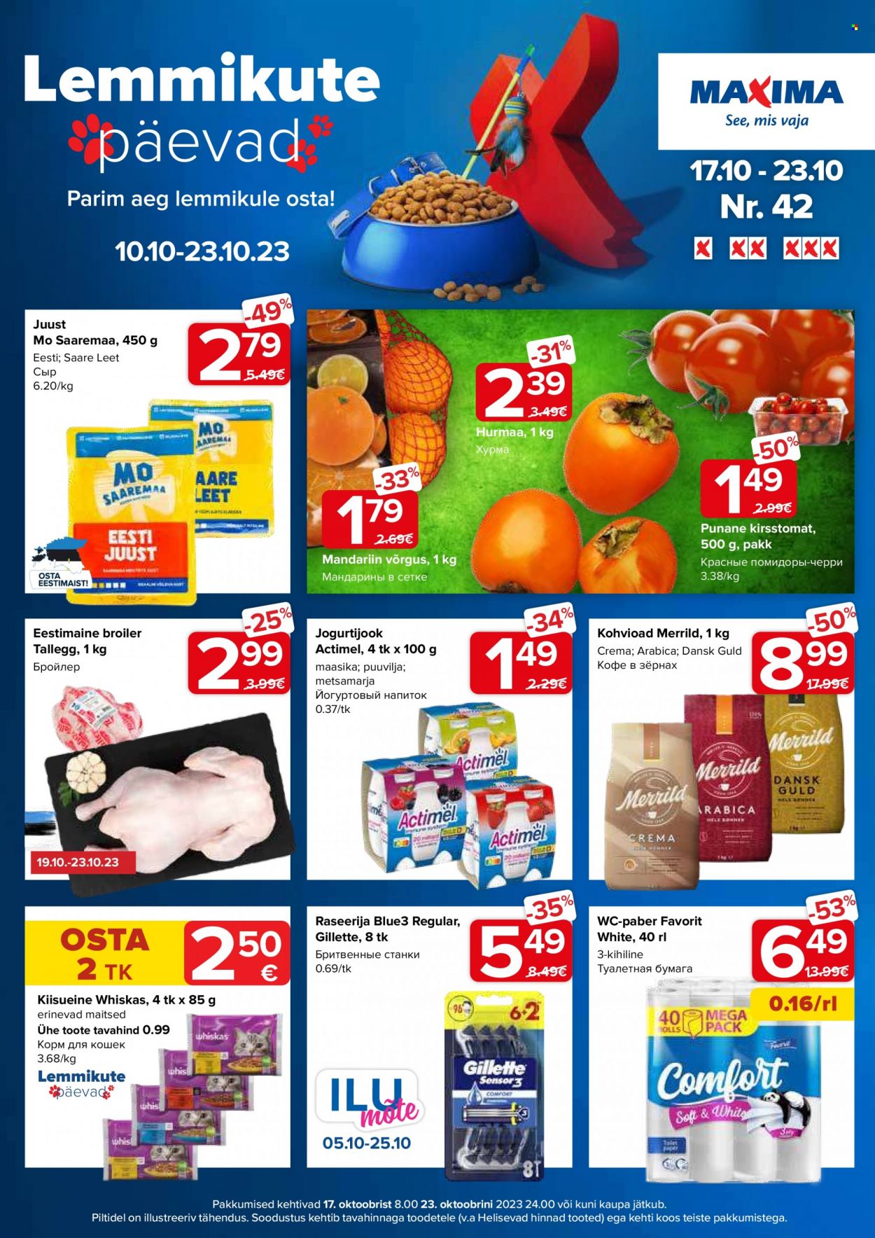 Maxima kliendileht - 17.10.2023 - 23.10.2023. Lehekülg 1