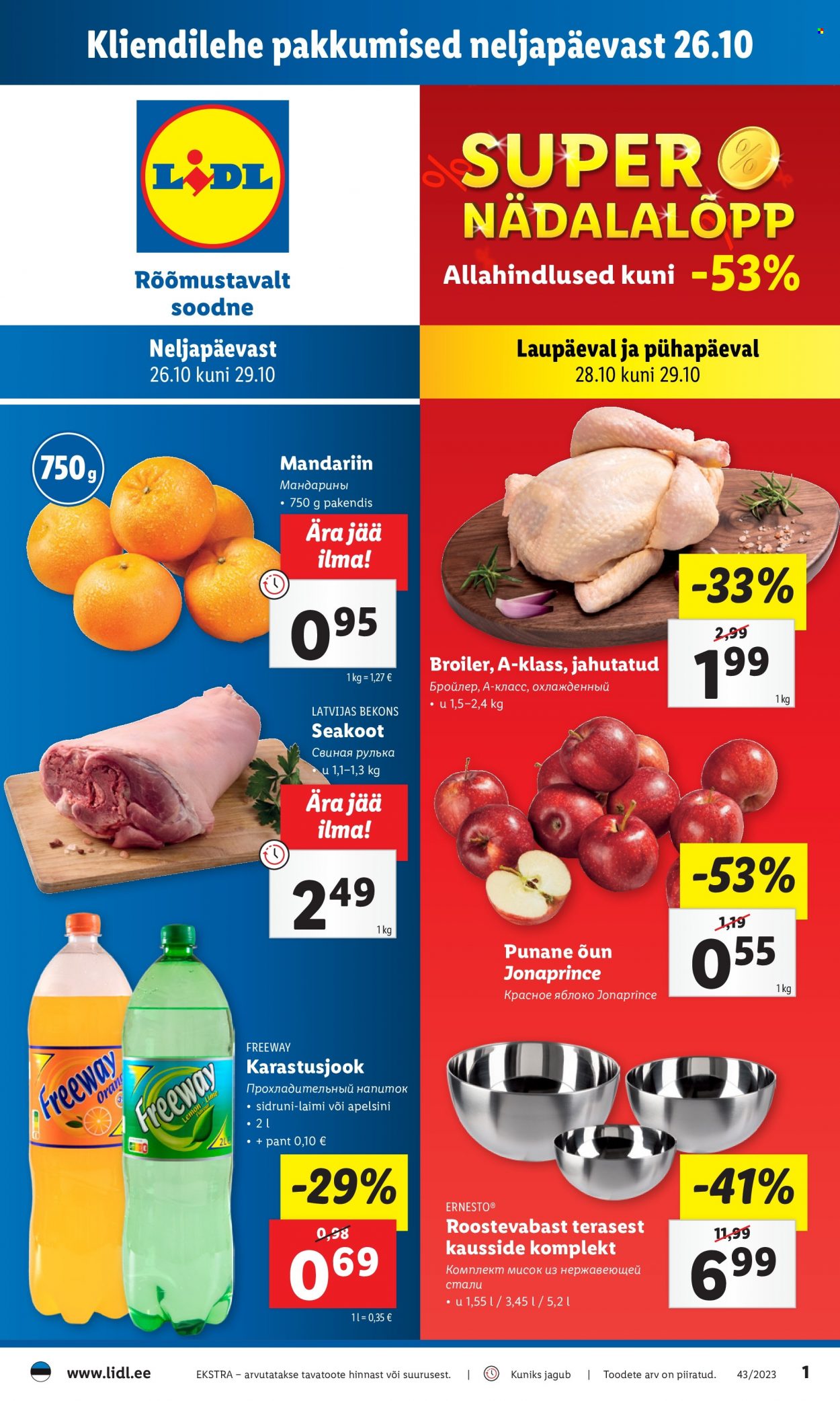 Lidl kliendileht - 26.10.2023 - 29.10.2023. Lehekülg 1