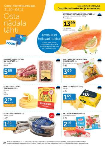 Kaupluse Coop kliendileht - 31.10.2023 - 06.11.2023.