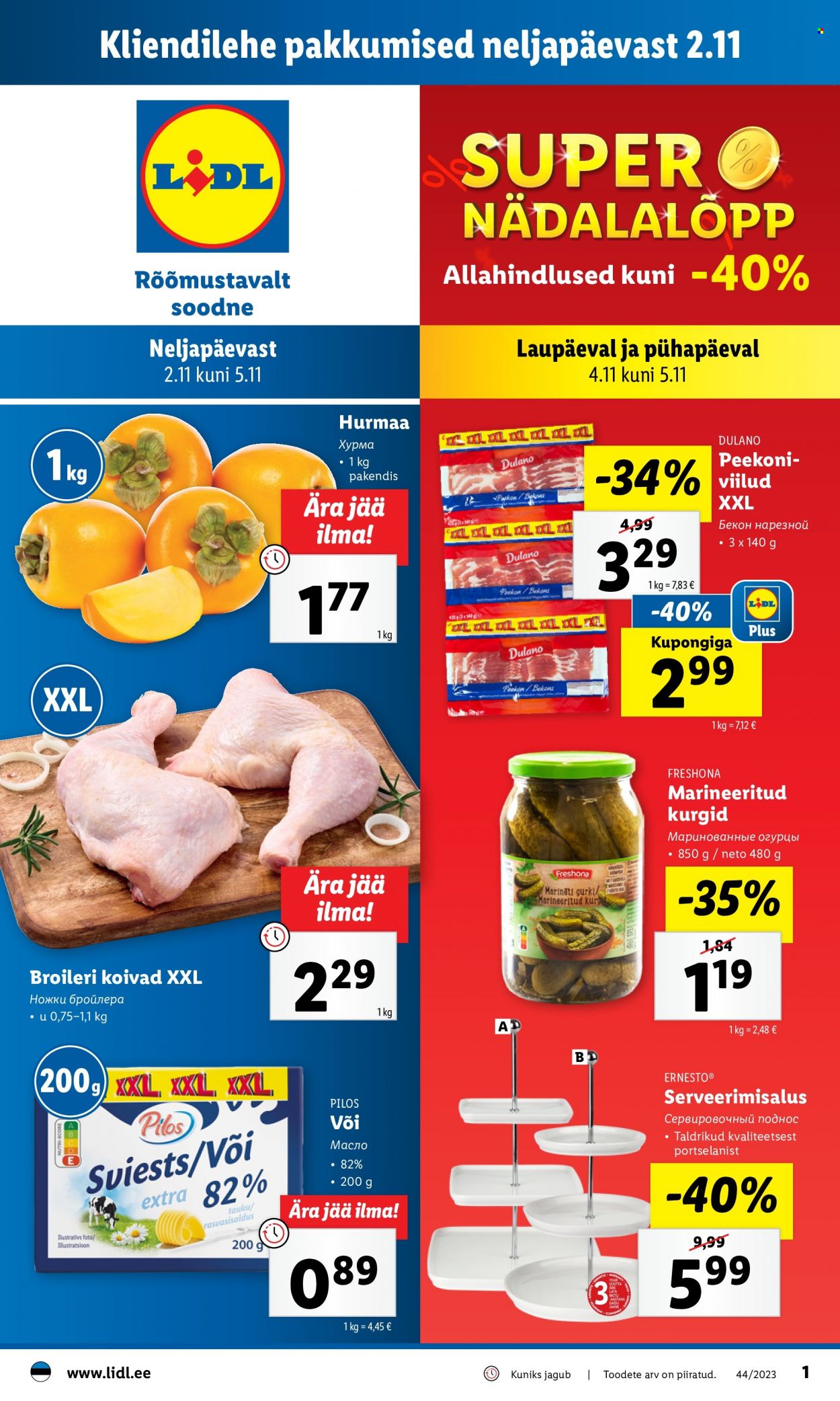 Lidl kliendileht - 02.11.2023 - 05.11.2023. Lehekülg 1