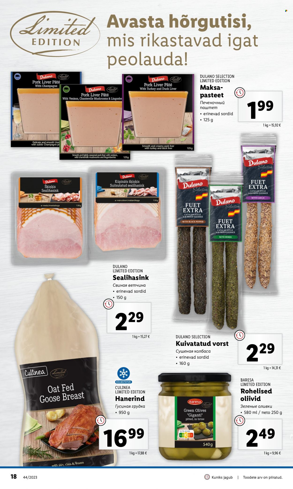Lidl kliendileht - 02.11.2023 - 05.11.2023. Lehekülg 18