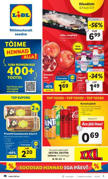 Kaupluse Lidl kliendileht - 06.11.2023 - 12.11.2023.