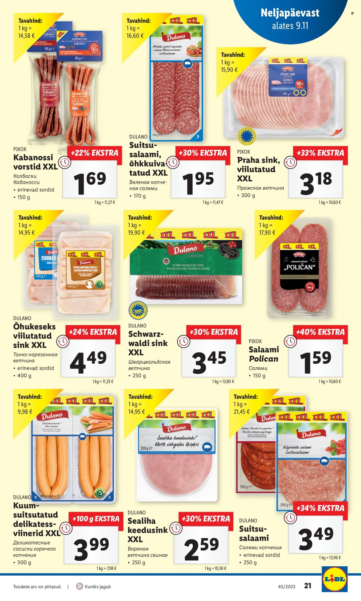 Lidl kliendileht - 09.11.2023 - 12.11.2023. Lehekülg 21