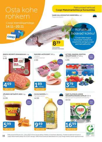 Kaupluse Coop kliendileht - 14.11.2023 - 20.11.2023.