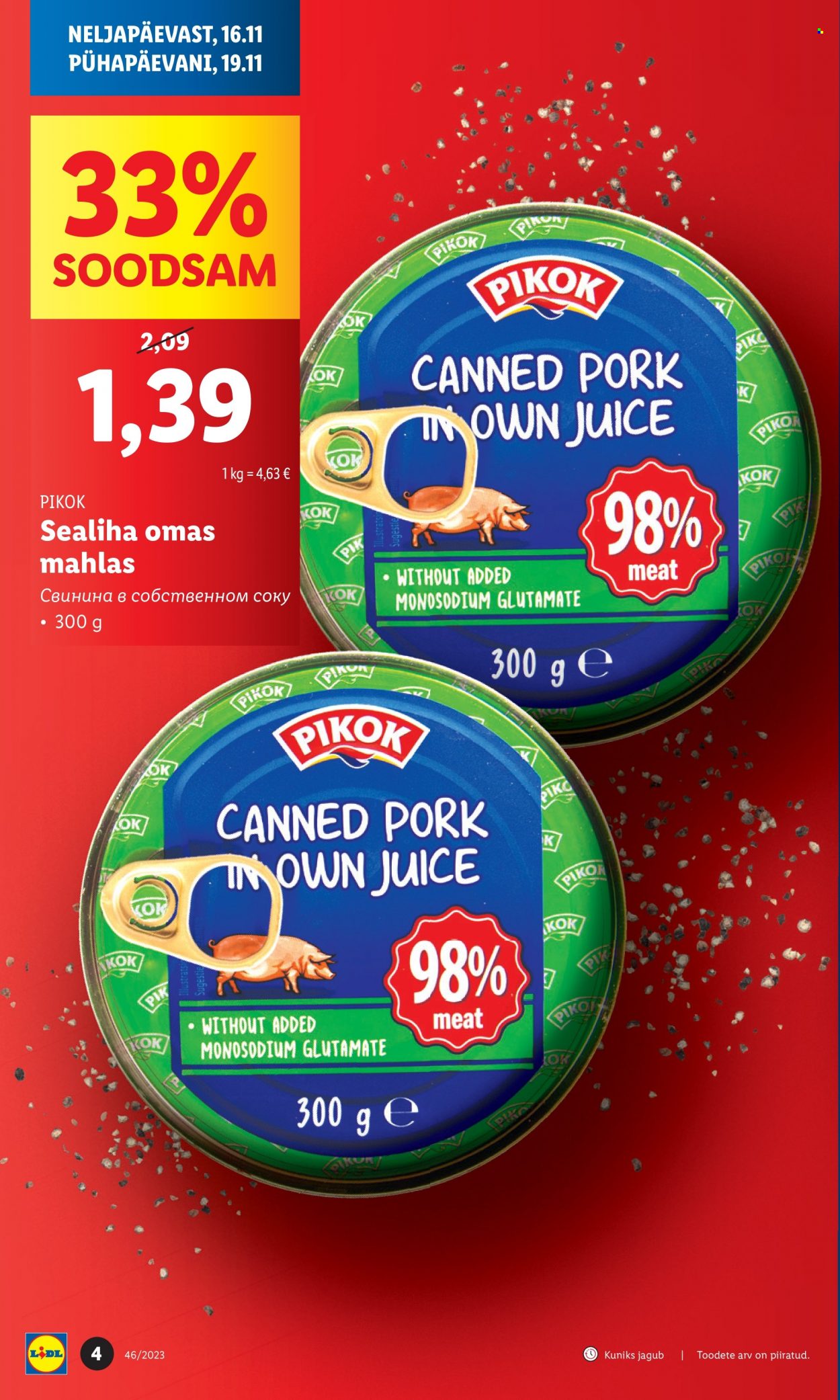 Lidl kliendileht - 16.11.2023 - 19.11.2023. Lehekülg 4