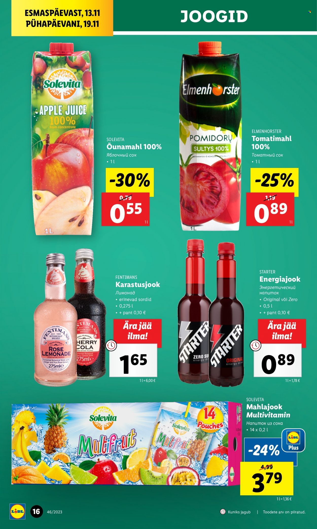 Lidl kliendileht - 16.11.2023 - 19.11.2023. Lehekülg 16