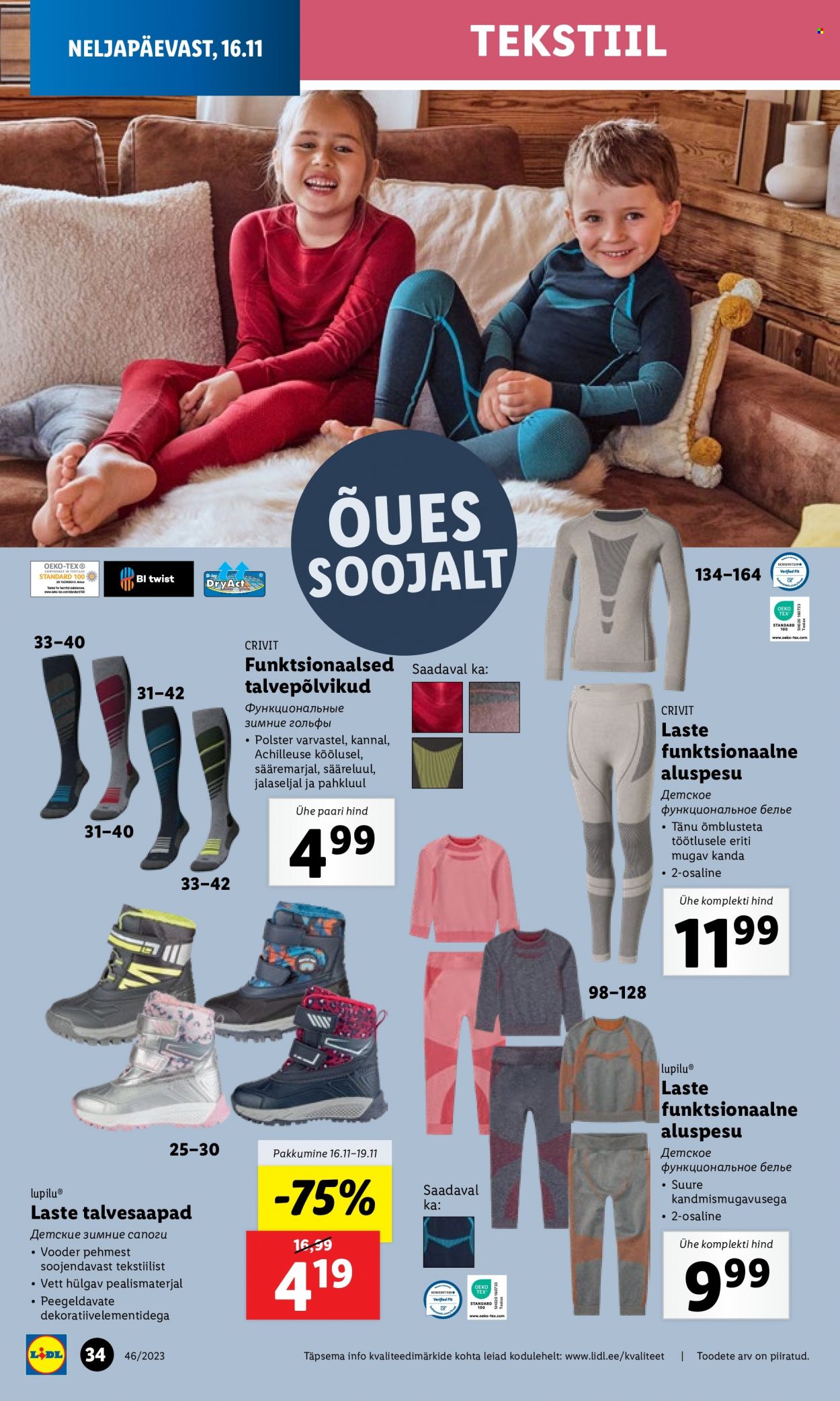 Lidl kliendileht - 16.11.2023 - 19.11.2023. Lehekülg 34