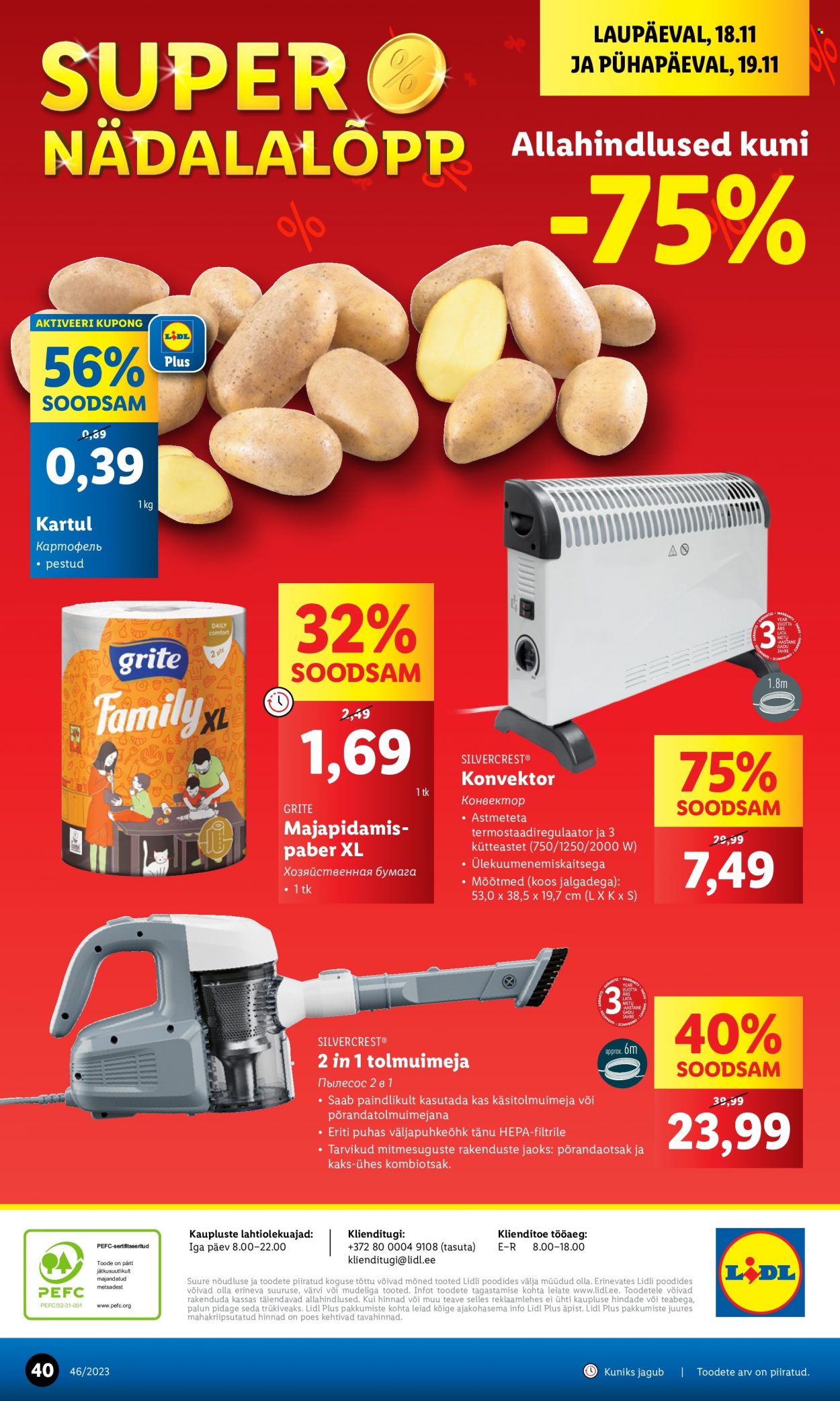 Lidl kliendileht - 16.11.2023 - 19.11.2023. Lehekülg 40