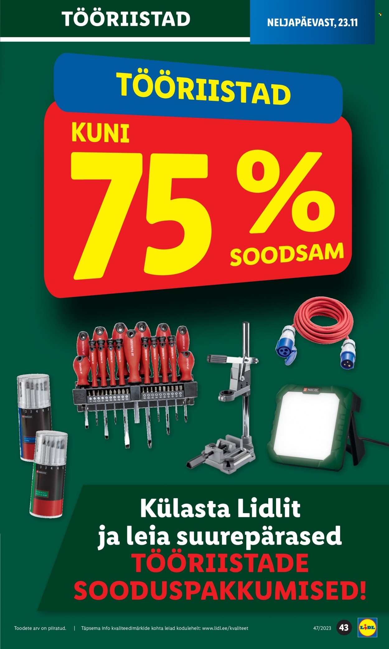 Lidl kliendileht - 20.11.2023 - 26.11.2023. Lehekülg 43